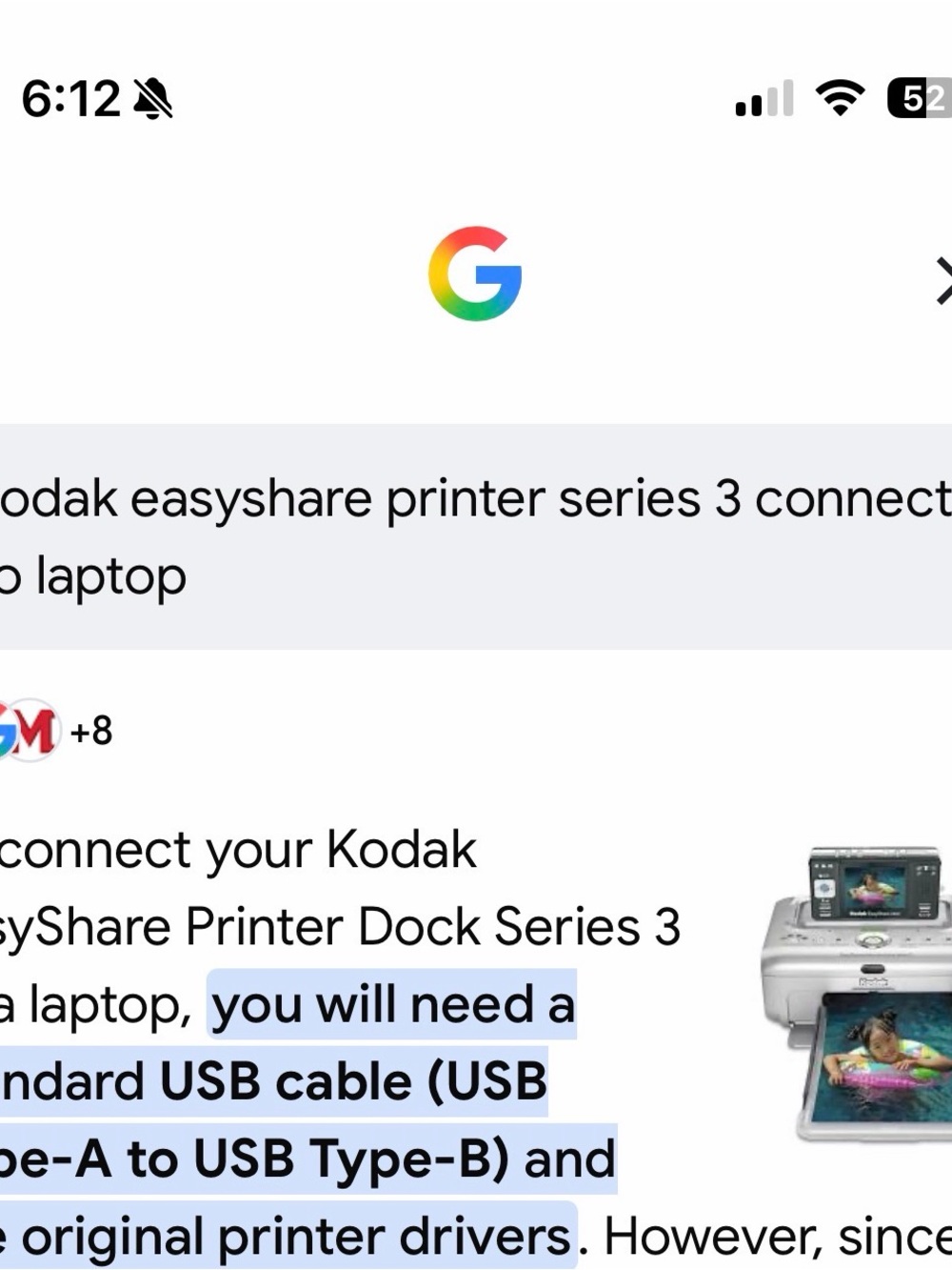 Kodak EasyShare Printer Dock Plus Series 3 4x6 Photo Printer Tested Working - Picture 12 of 12